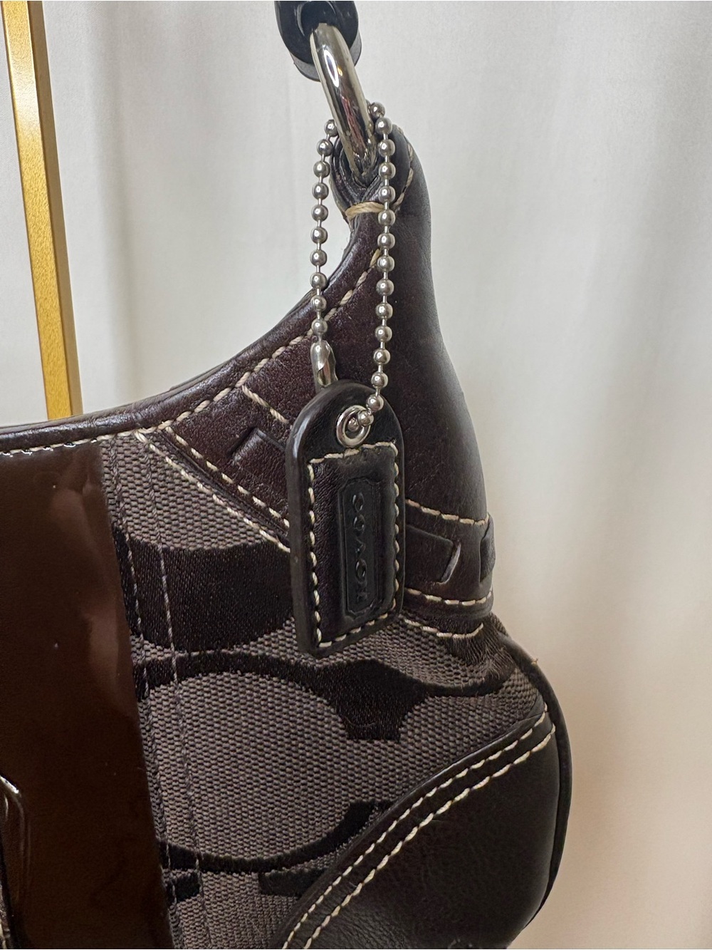 Y2K Coach Hampton Striped Python 🤍 - Picture 3 of 8